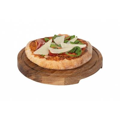Pizza Planche A Servir S D24xh2cm Chene Ronde  Boska