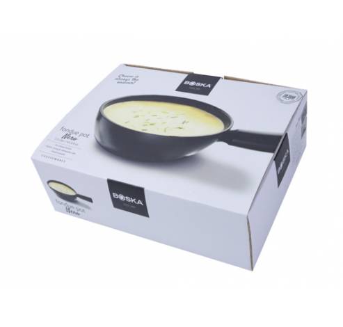 Nero Pot Fondue Fromage Noir 1l 29x21xh7 ,2cm  Boska