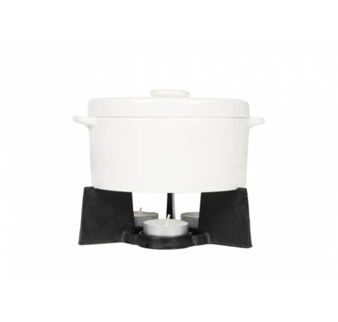 Cheesebaker L Ovenpot Wit 800ml-houder Gietijzer 17x17x14cm  Boska