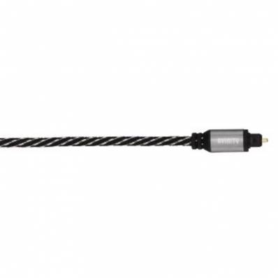 Optische audio kabel ODT 3M Zwart/Zilver 