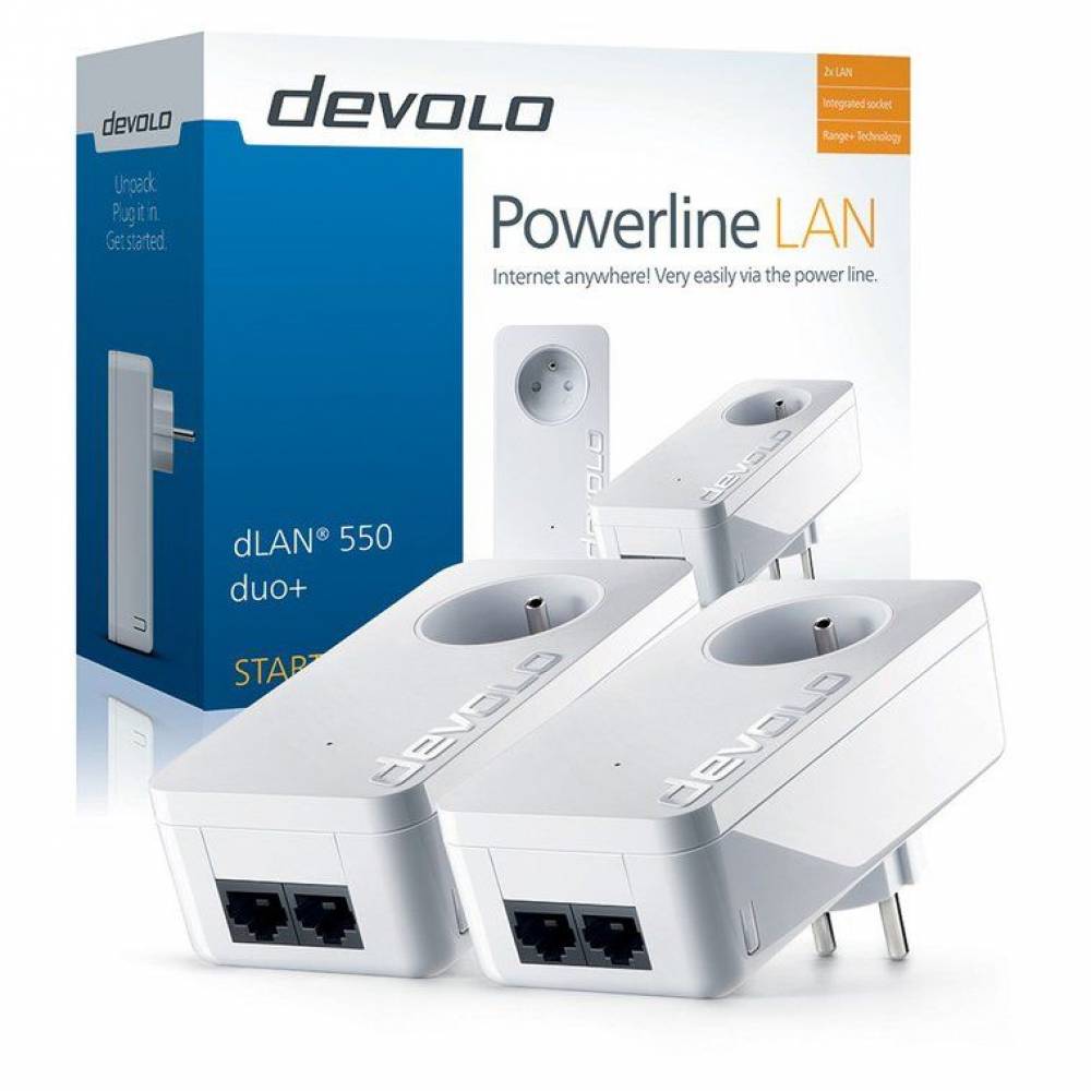 dLAN 550 Duo+ Powerline Starter Kit 