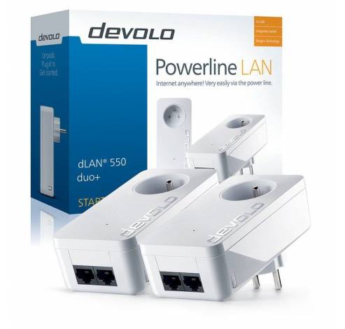dLAN 550 Duo+ Powerline Starter Kit  Devolo