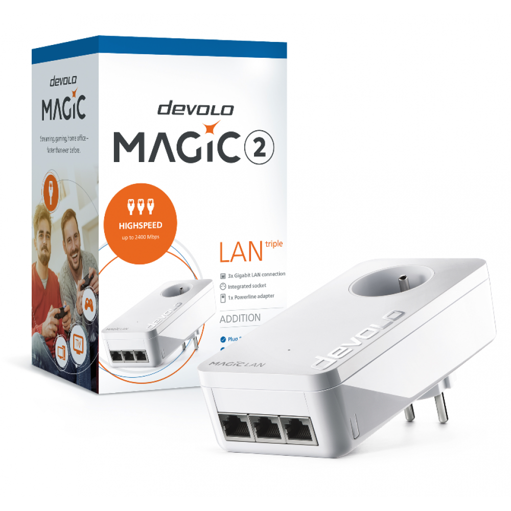 Devolo Powerline adapter Magic 2 LAN triple