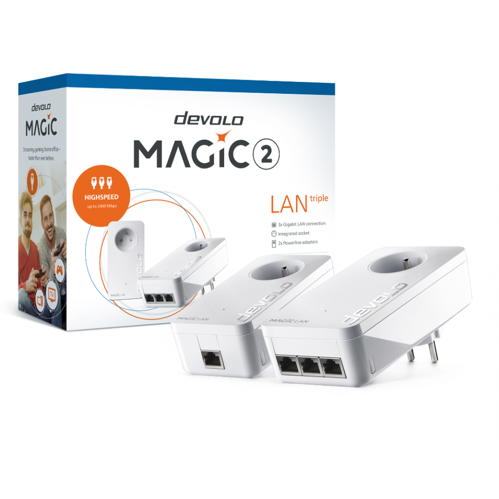 Devolo Powerline adapter Magic 2 LAN triple Starter Kit