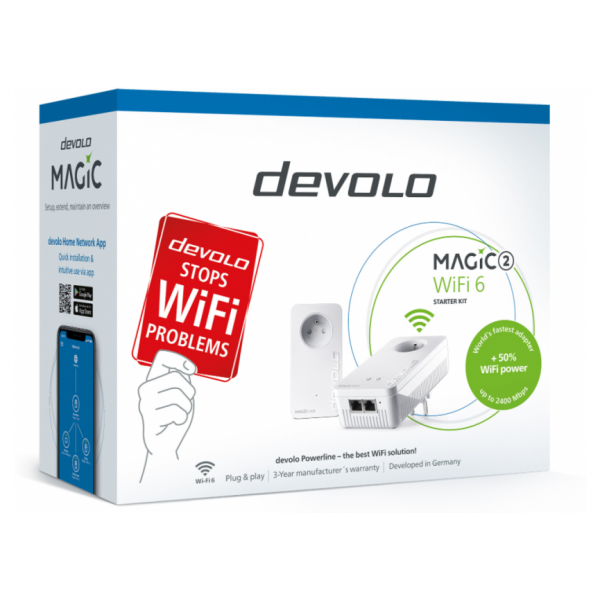 Devolo Powerline adapter Magic 2 wifi 6 starter kit