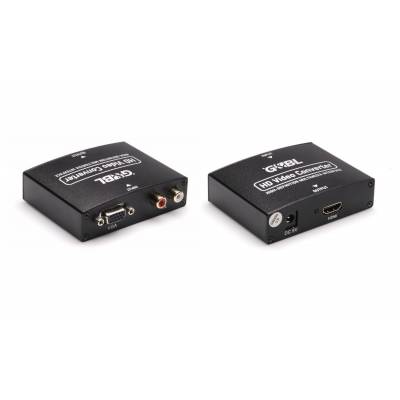 6241 adapter VGA-HDMI met audio signaal zwart  G&BL