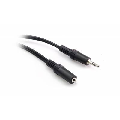087 Audio kabel 35mm/M / 35mm/M 5.0m Zwart  G&BL