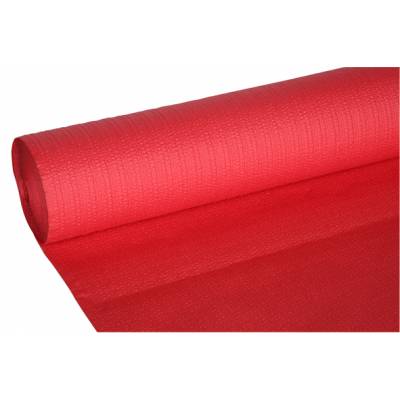 Ct Prof Tafelkleed Rood 1,18x20m Papier - Gewafeld 