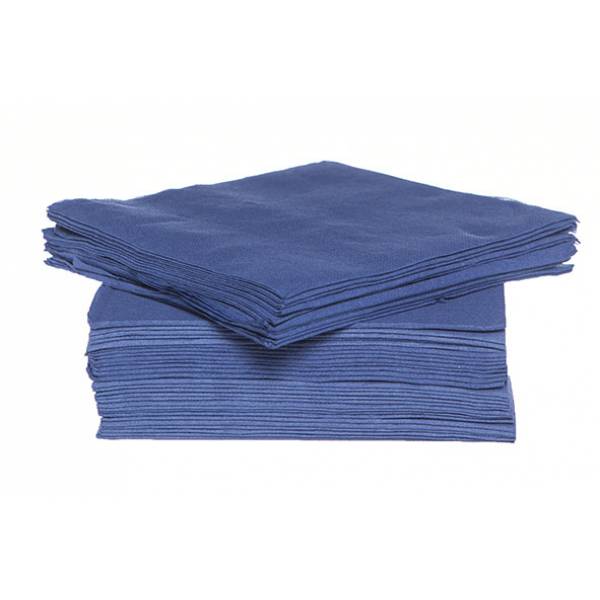 Cosy & Trendy for Professionals Ct Prof Serviet Tt S40 38x38cm Bleu Nuit Papier Textiel-touch