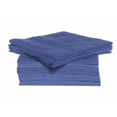 Ct Prof Serviet Tt S40 38x38cm Bleu Nuitpapier Textiel-touch 