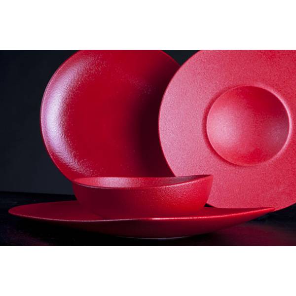 Dazzle Red Plat Bord D27cm Elevated Coupe 