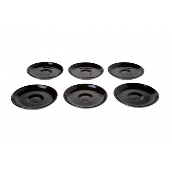 Barista Black Ondertas D13cm Set 6 Voor Tas 7cl 