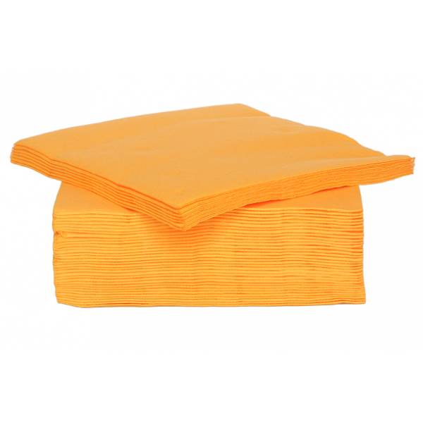 Cosy & Trendy for Professionals Ct Prof Serviet Tt S40 25x25cm Mandarijn Papier Textiel-touch