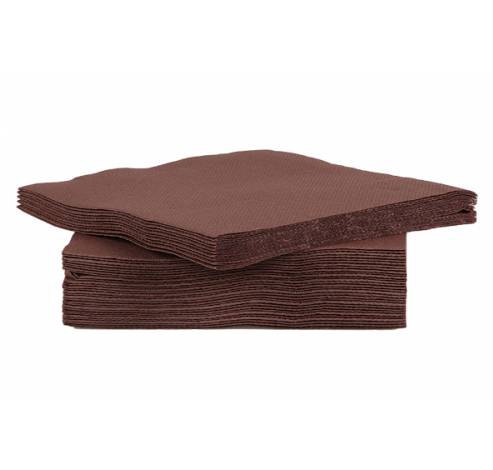 Ct Prof Serviette Tt S40 25x25cm Chocola Papier Textiel-touch  Cosy & Trendy for Professionals