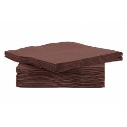 Ct Prof Serviet Tt S40 25x25cm Chocolat Papier Textiel-touch 