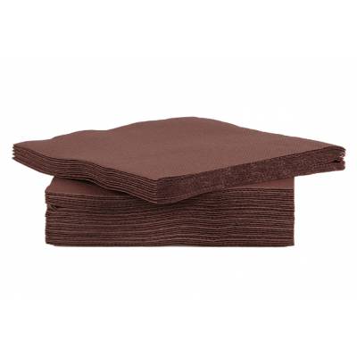 Ct Prof Serviette Tt S40 25x25cm Chocola Papier Textiel-touch  Cosy & Trendy for Professionals