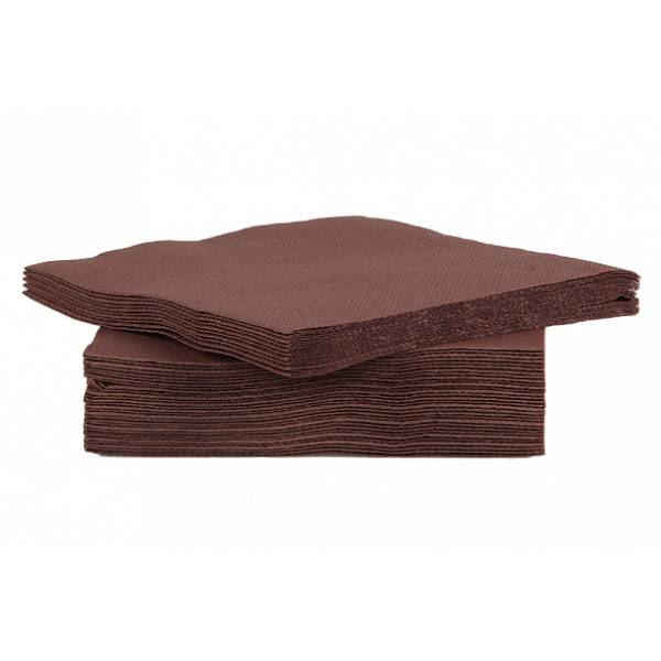 Cosy & Trendy for Professionals Ct Prof Serviet Tt S40 25x25cm Chocolat Papier Textiel-touch