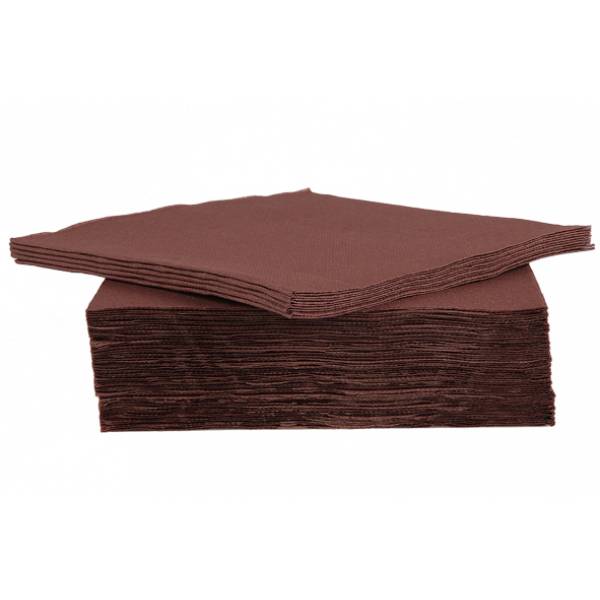 Ct Prof Serviet Tt S40 38x38cm Chocolat Papier Textiel-touch 