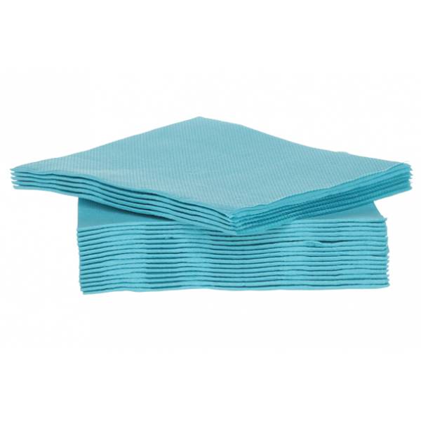 Ct Prof Serviet Tt S40 25x25cm Turquoise Papier Textiel-touch 