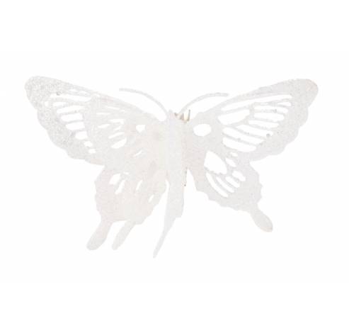 Papillon Brill  Clip 15x11cm Blanc   Cosy @ Home