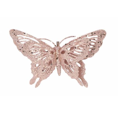 Papillon Brill  Clip 15x11cm Vieux Rose   Cosy @ Home