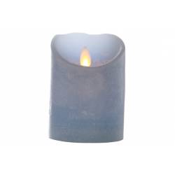Cosy @ Home Bougie Cylindere Led Bleu D8xh11cm Excl. 2aa Batteries 