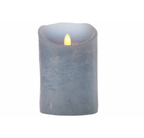 Bougie Cylindere Led Bleu 10xh15cm Excl. 2aa Batteries  Cosy @ Home