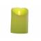 Cylinderkaars Led Lime Groen D8xh11cm Excl. 2 Aa Batterijen 