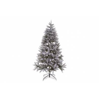 Sapin Flocked Pe Mix 210cm D120cm 1060t Branches Pre-mont-pied Metale  Cosy @ Home