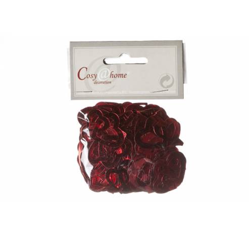 STROOIDECO DOUBLE HARTJES ROOD 3CM 15G  Cosy @ Home