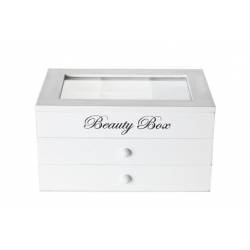 Cosy @ Home Boite Bijoux Beauty Bois Blanc 22x16x12  