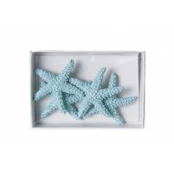 Cosy @ Home SEA DECO ZEESTER SET4 BLAUW POLYRESIN 