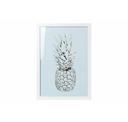 KADER ANANAS L.BLAUW GOUD 25X0.9X35CM  Cosy @ Home