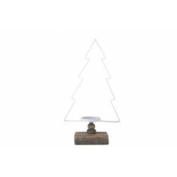 Cosy @ Home THEELICHTH.KERSTBOOM WIT 21X6XH38CM 
