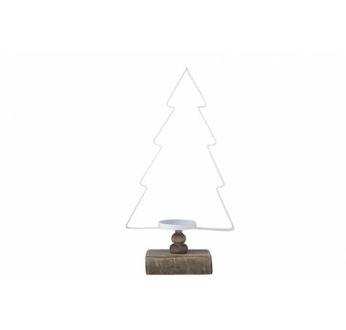 THEELICHTH.KERSTBOOM WIT 21X6XH38CM  Cosy @ Home