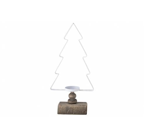 THEELICHTH.KERSTBOOM WIT 15X5XH30CM  Cosy @ Home