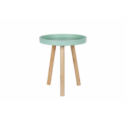 TAFEL ROND HOUT BLAUW 30X30X36CM  Cosy @ Home