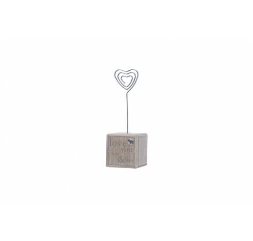 CLIP  BEIGE HART HOUT 5X5XH13  Cosy @ Home