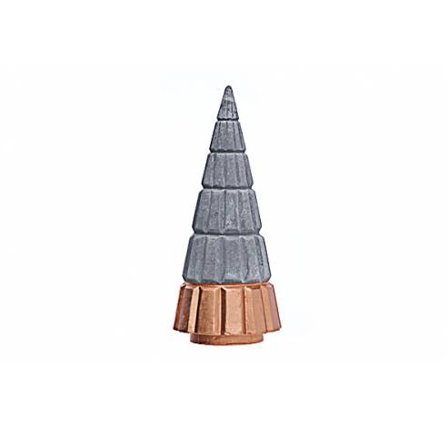 Kerstboom  Grijs Conisch Cement 8,5x8,5x H20  Cosy @ Home