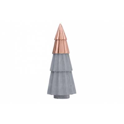 Kerstboom  Grijs Conisch Cement 10x10xh2 6 