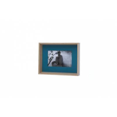 Fotokader  Blauwgroen Rechthoek Hout 18x 4xh23 