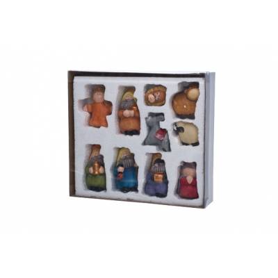 Kerststalfiguren Set10 Multi-kleur Keram Iek 