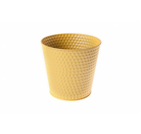 Cachepot Ocre Rond Metal 15,7x11,5xh14,6   Cosy @ Home