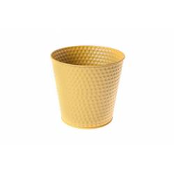 Cosy @ Home Cachepot Ocre Rond Metal 15,7x11,5xh14,6  