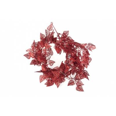 Guirlande Feuilles Rouge Synthetique   Cosy @ Home