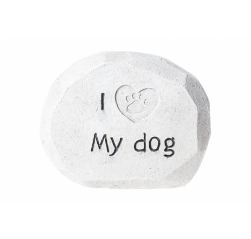 Grafsteen Creme Resin 15x7,5xh12 I Love My Dog  Cosy @ Home