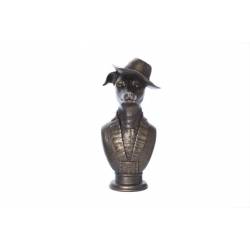 Buste Brass - Geelkoper Polyresin 15,3x1 4,7xh31,7 Dog Hat 