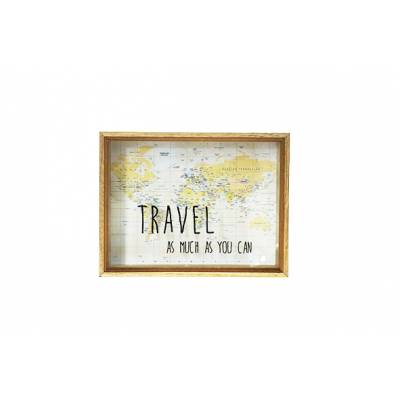 Tirelire Travel Bois 26x20xh6cm   Cosy @ Home