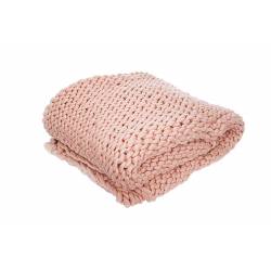 Cosy @ Home PLAID ROZE RECHTHOEK POLYESTER 130X160XH 