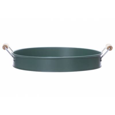 Coupe Vert Mousse D30xh4,5cm Rond Metal   Cosy @ Home
